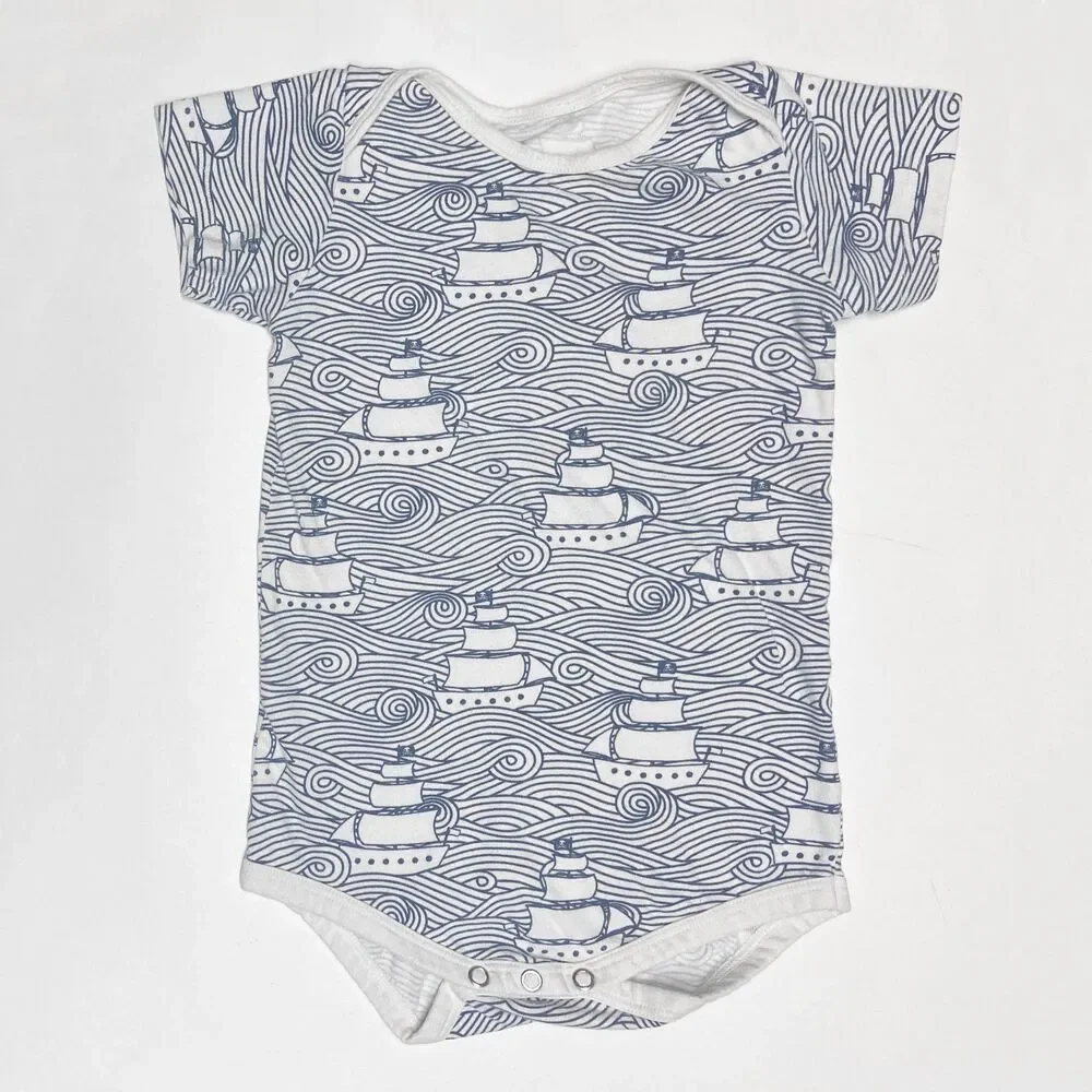 Winter Water Factory Bodysuit Size 18 Months High Seas Organic Cotton Pirate